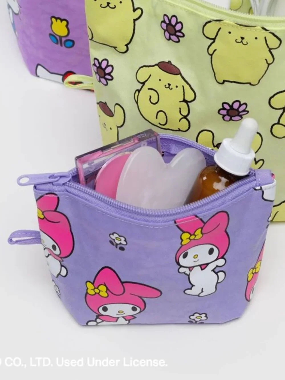 NWOT Baggu Go Pouch Small - Melody (Wisteria) (Hello Kitty & Friends Florals)
